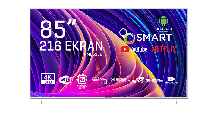 NORDMENDE NM85350 85'' ULTRA HD ANDROİD SMART LED